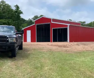 metal barn style building