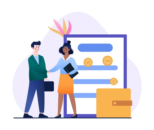 Money lending concept
