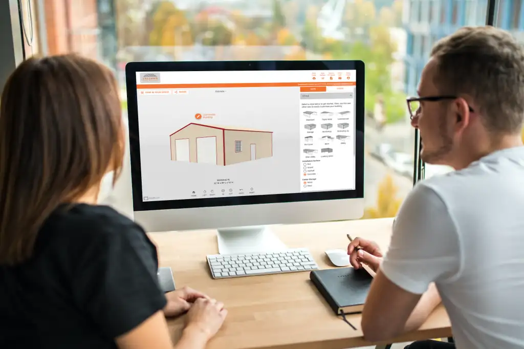 man and woman review metal building design