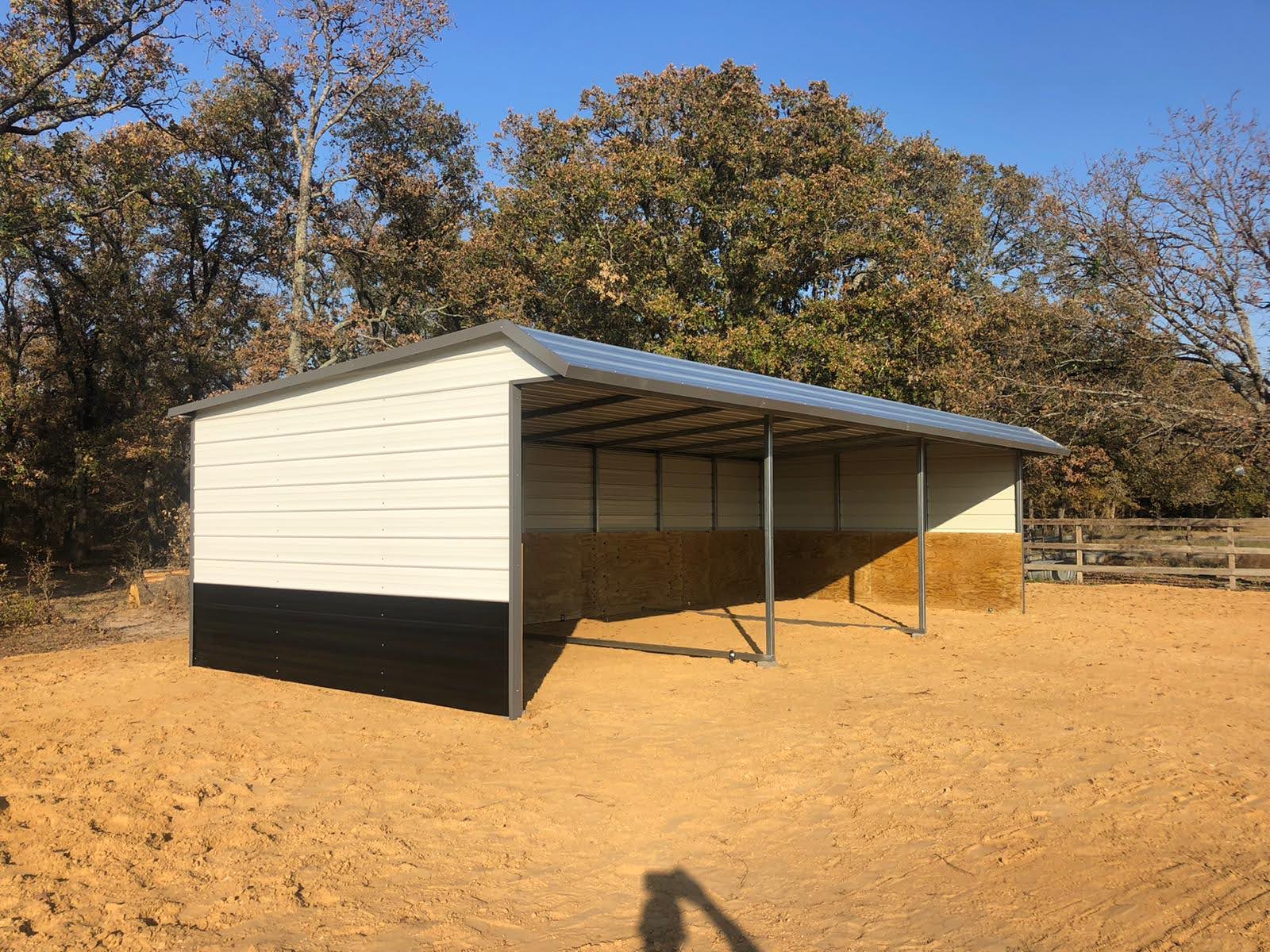 All-Weather Metal Loafing Sheds for Livestock Welfare - Leland's Metal ...