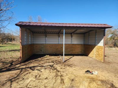 12x20x8 Loafing Shed