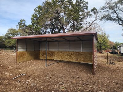 12x25x8 Loafing Shed