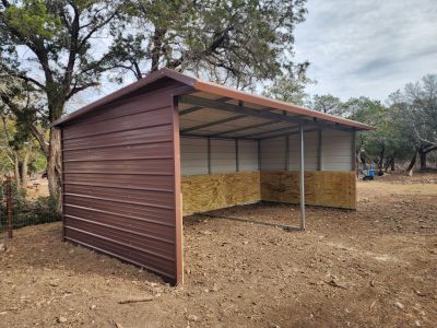 12x25x8 Loafing Shed - Image 4