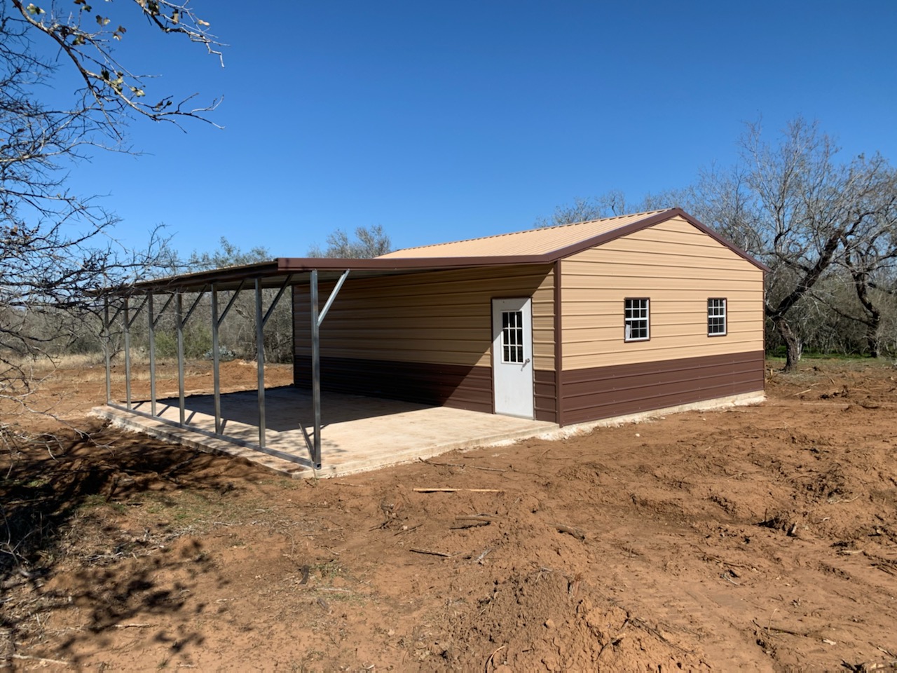 24x30x9 Garage - Leland's Metal Buildings | Metal Buildings for Sale