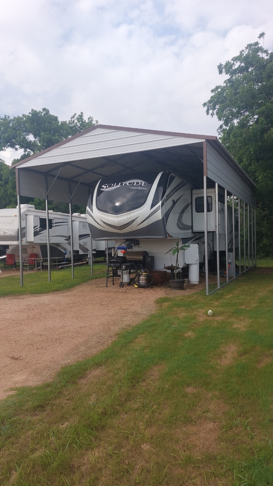 22x40x14 RV Cover - Leland's Metal Buildings | Metal Buildings for Sale