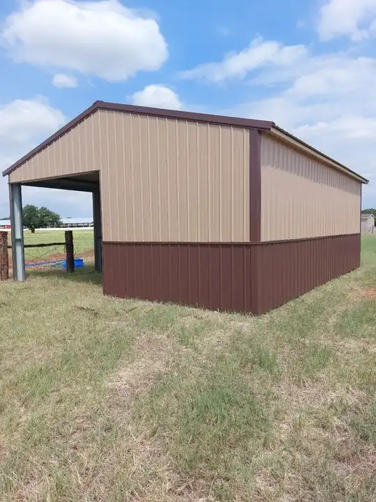 24x30x10 Texas Elite Loafing Shed - Image 3